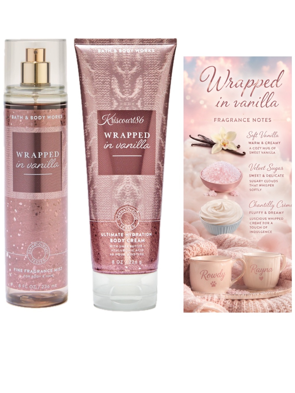 BBW Wrapped In Vanilla 2PC Set NEW FULL-SIZE 2026
